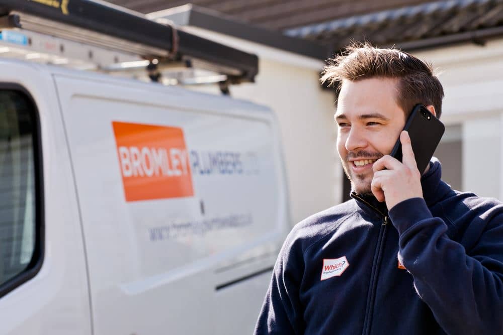 BromleyPlumbers-OnPhone-west-wickham